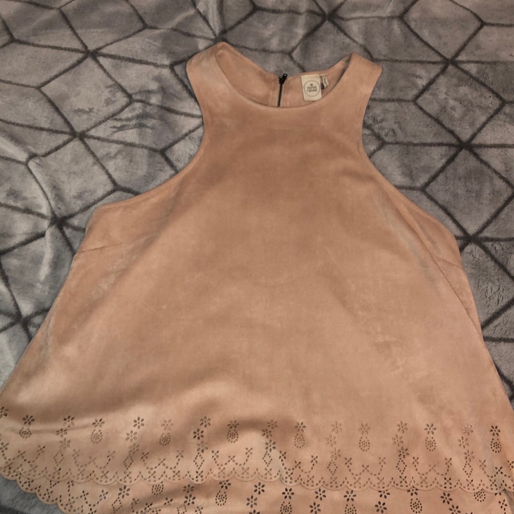 SUEDE TANK TOP